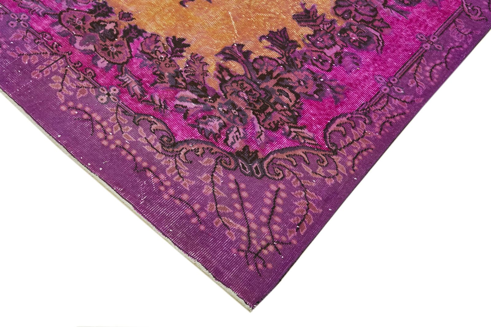 Handmade Purple Overdyed Rug 186 Cm X 296 Cm photo Textiles