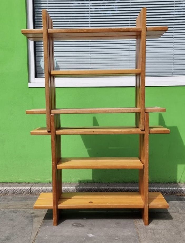 Elm Blonde Shelf By Roland Haeusler For Maison Regain 1980s   France photo Furniture
