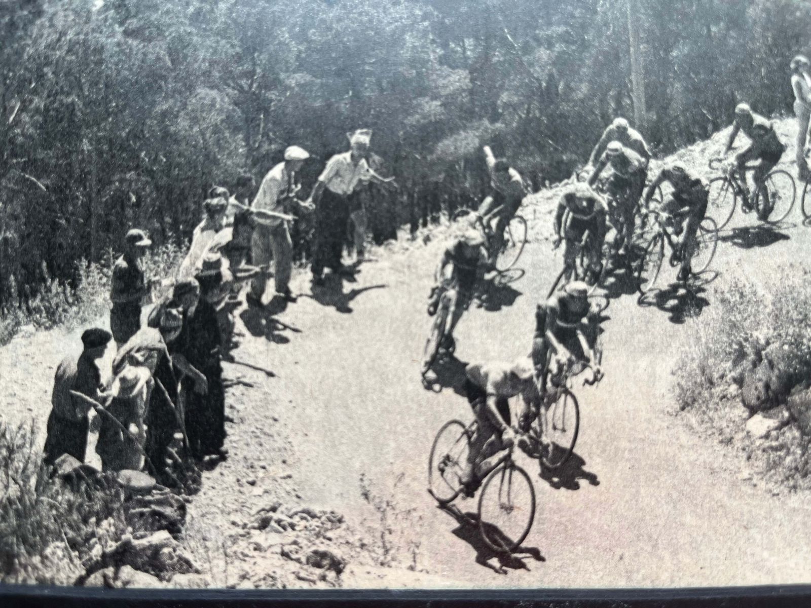 Tour De France Vintage Print   C1958 Toulon Jacques Anquetil photo furniture