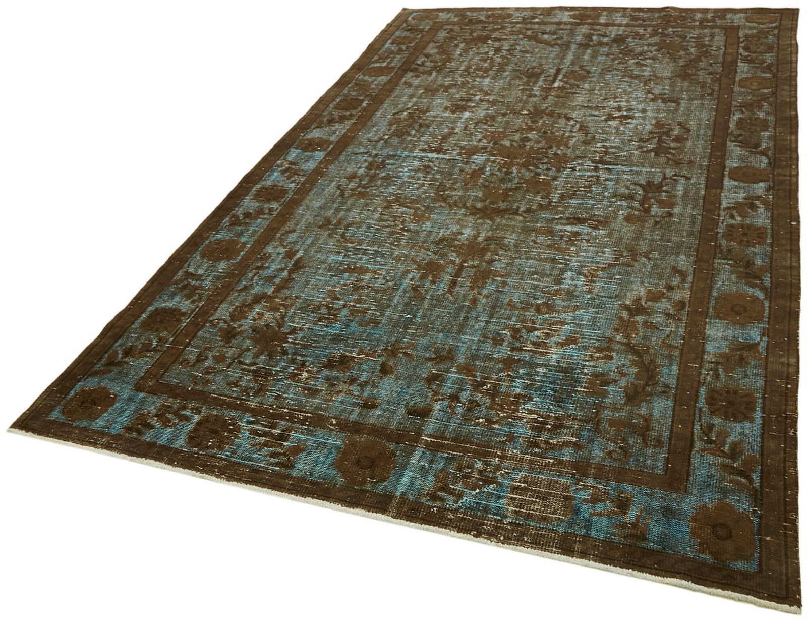 7x11 Brown Over Dyed Rug, Oriental photo for sale
