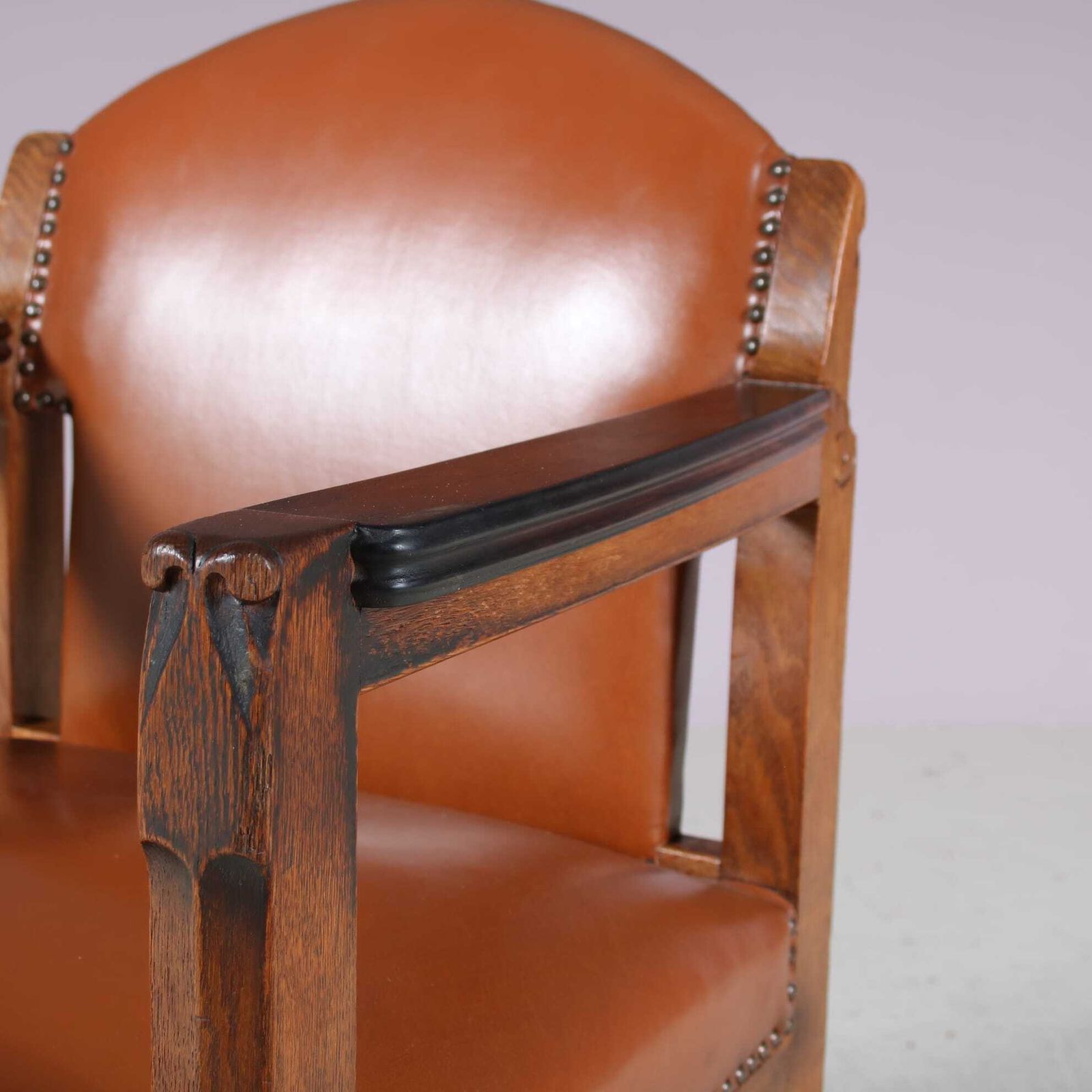 1920s Amsterdam School Style Chair By Paul Bromberg For 'T Woonhuys, Amsterdam photo vintage