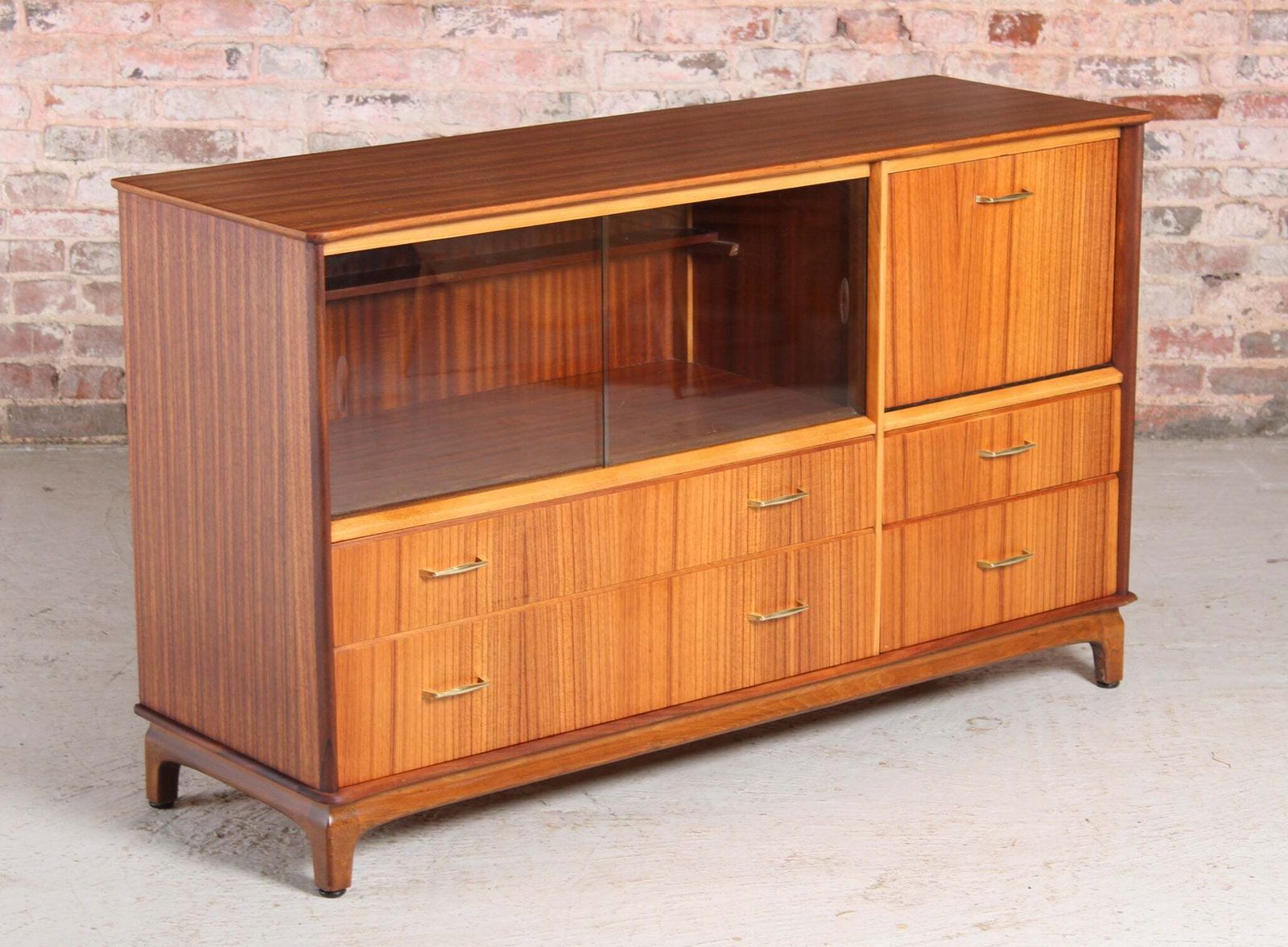 Mid Century Tola Dideboard / Drinks Cabinet By Harris Lebus, C. 1960s photo for sale