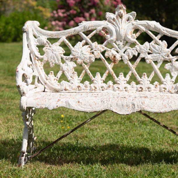 Antique Cast Iron English Garden Bench photo 2243.0