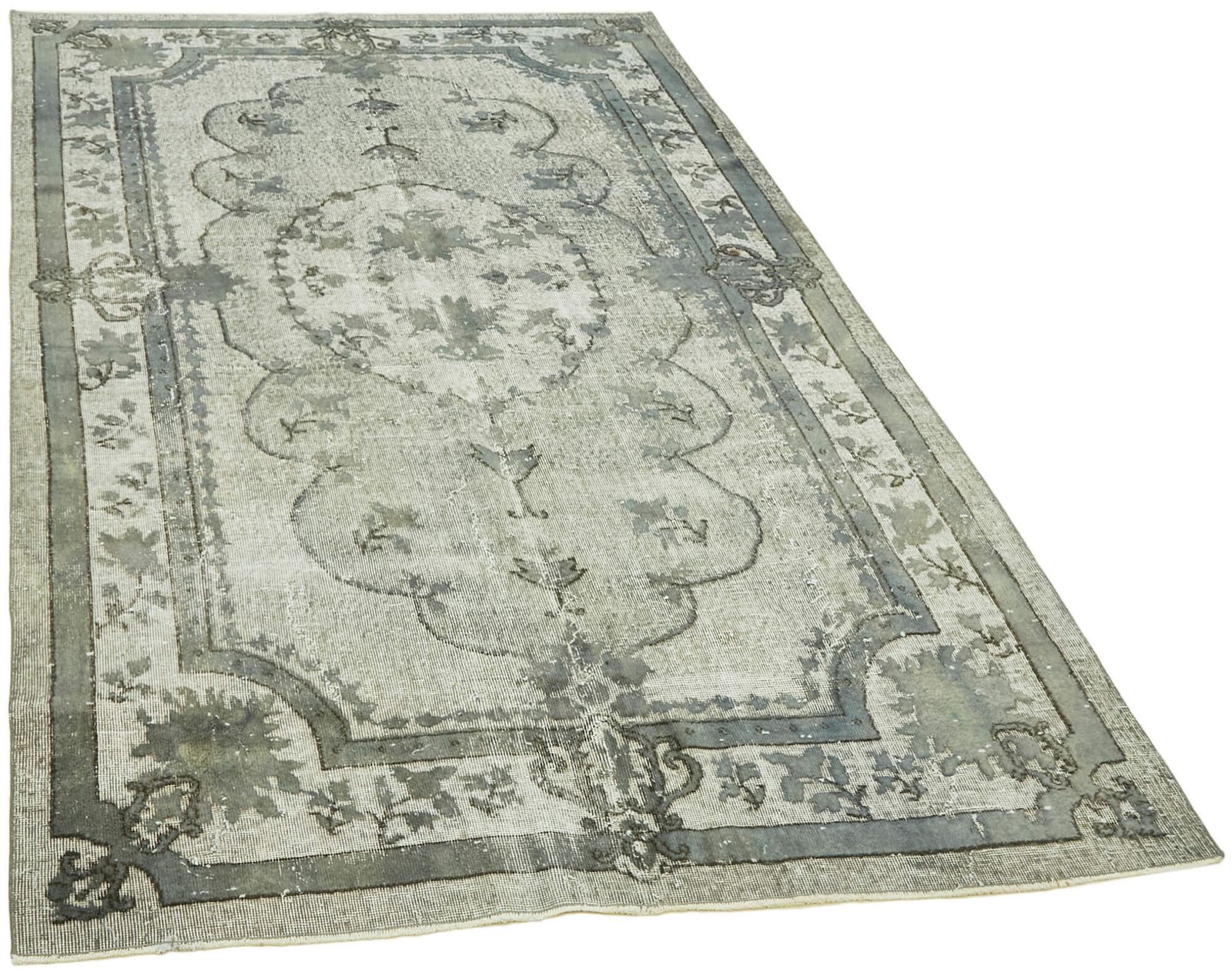 Handmade Blue Vintage Overdyed Rug 181 Cm X 290 Cm photo furniture