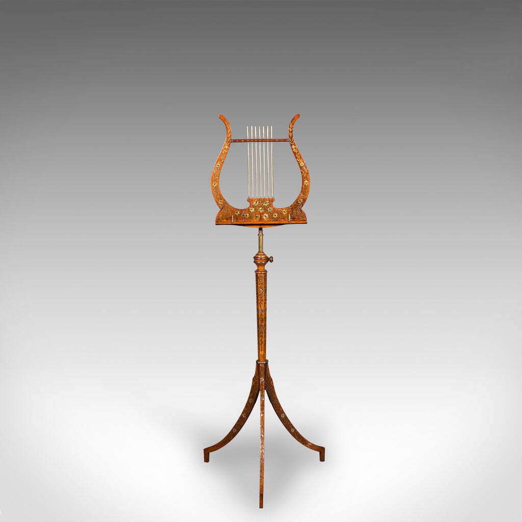 Antique Music Recital Stand, English, Walnut, Adjustable, Regency, Circa 1820 photo for sale