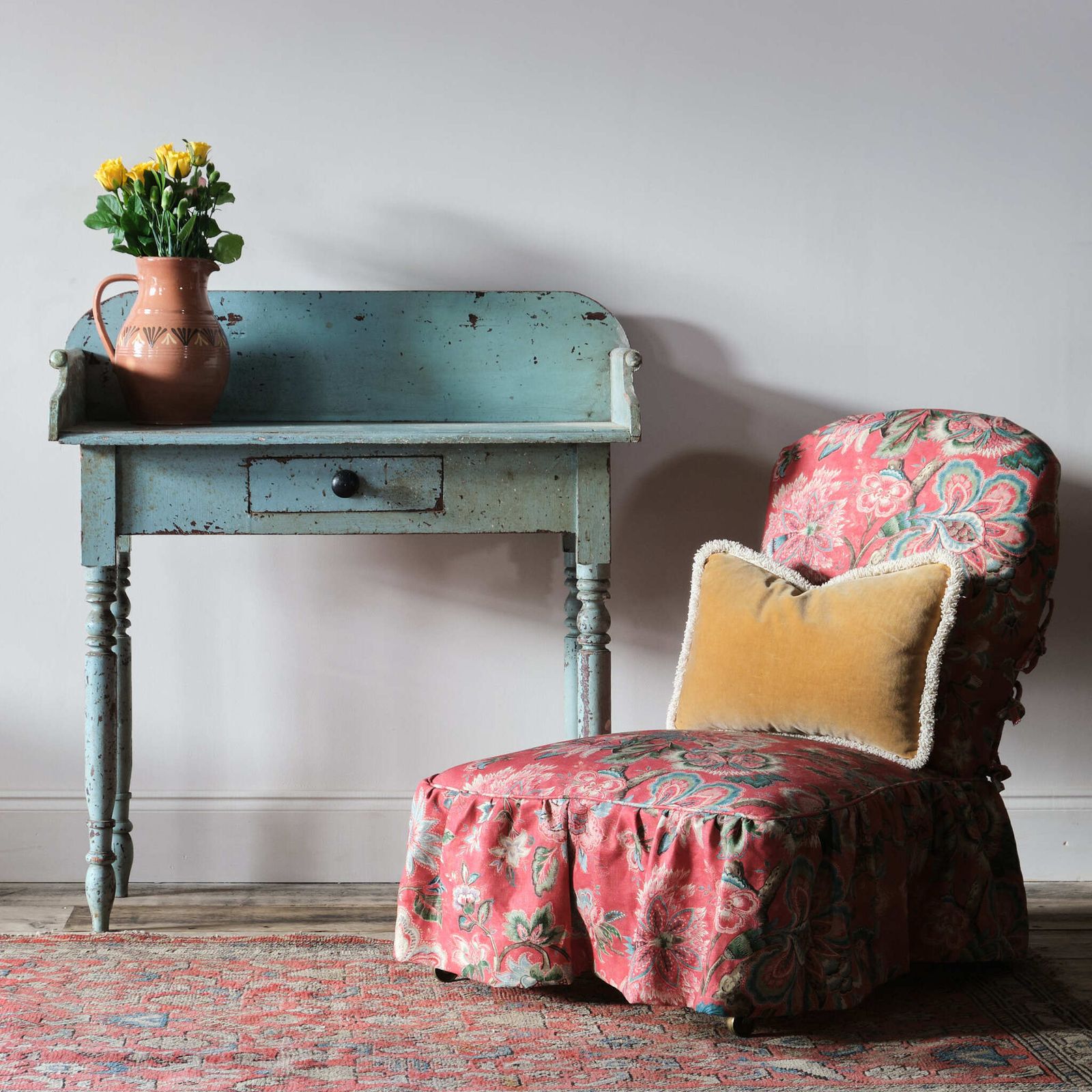 Victorian Painted Pine Washstand