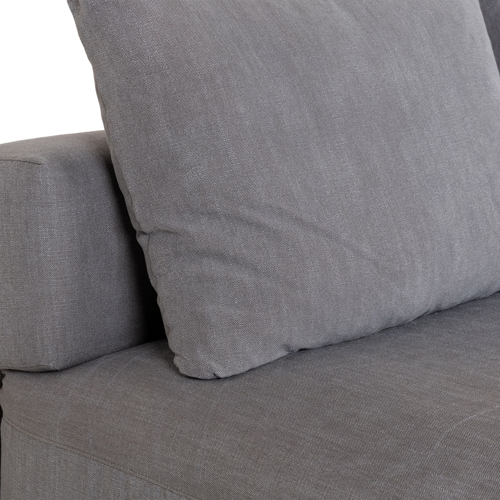 Canapé d'angle Glow In en tissu gris, méridienne à droite photo for sale