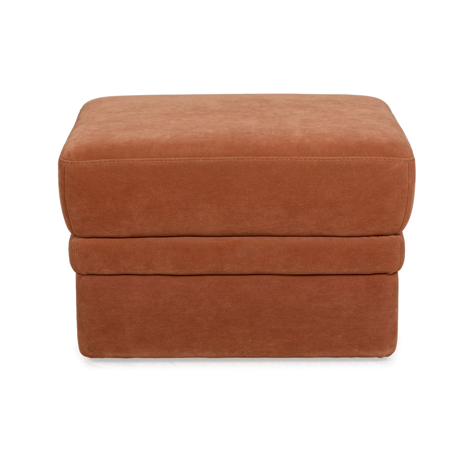 photo furniture Pouf Himolla Planopoly en tissu brun camel