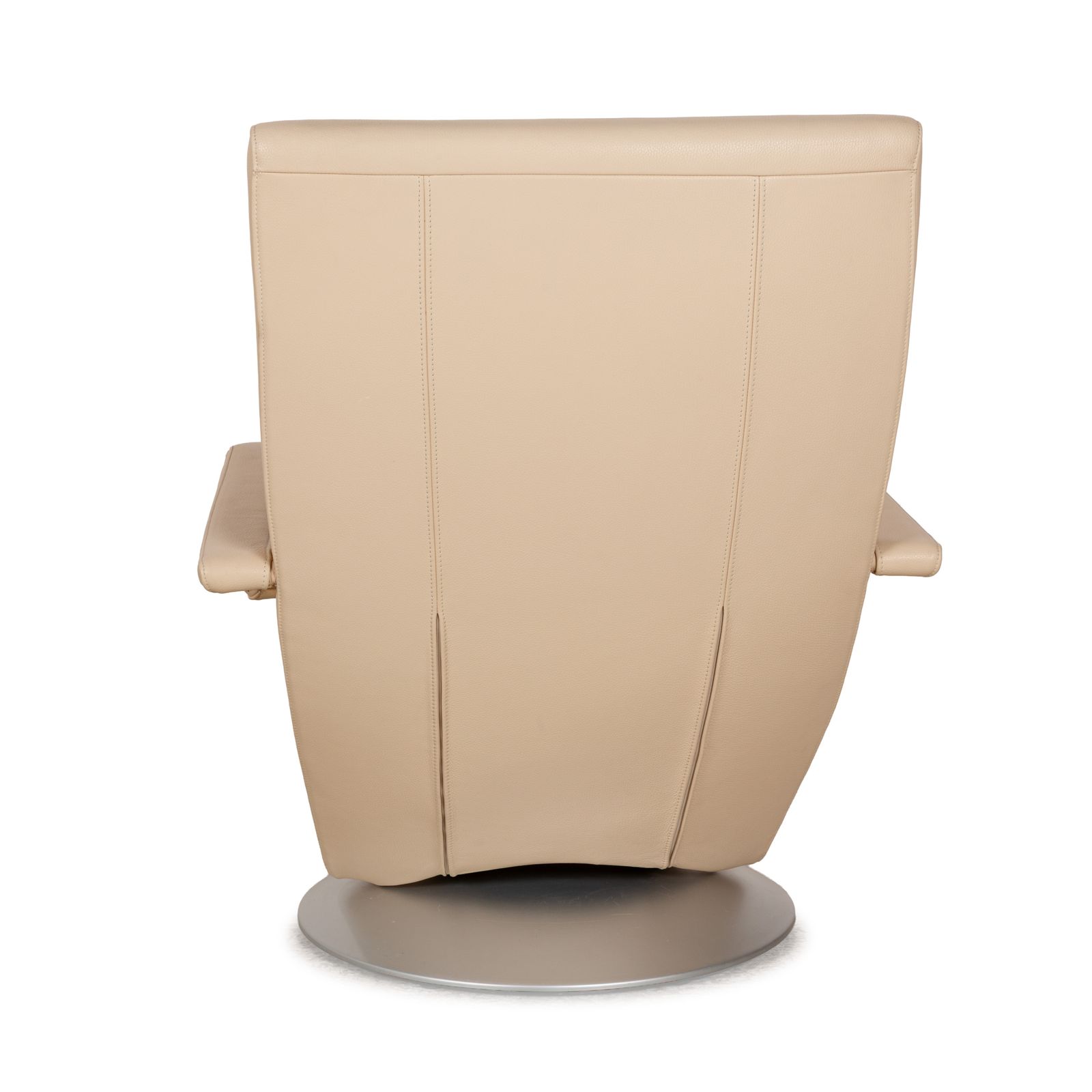 photo furniture Fauteuil Fsm Evolo en cuir crème