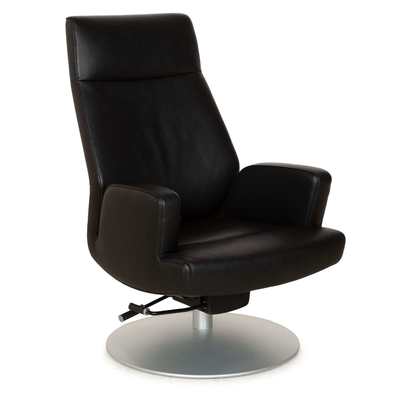 Fauteuil De Sede DS-256 en cuir noir, fonction manuelle