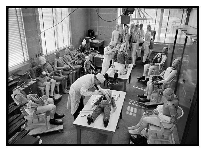 Arthur Steel 'Crash Test Dummies' Unframed Silver Gelatin Fibre Print photo furniture