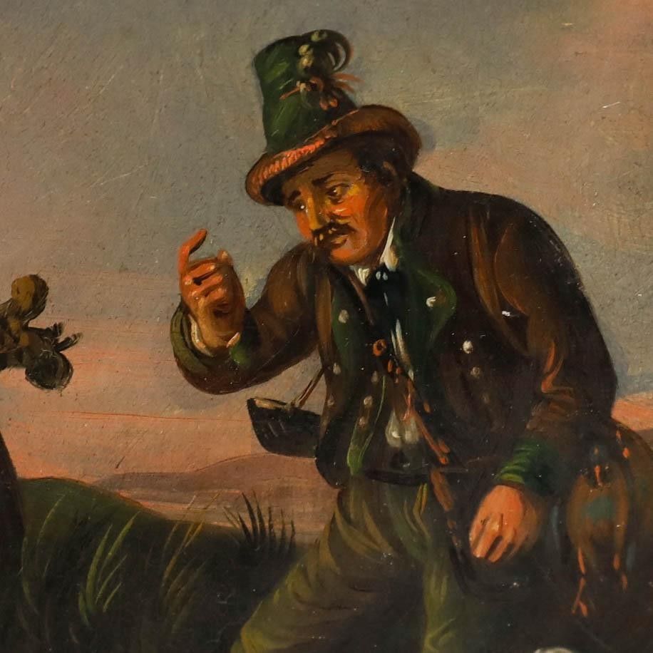 Late 19th Century Oil The Huntsman photo Art