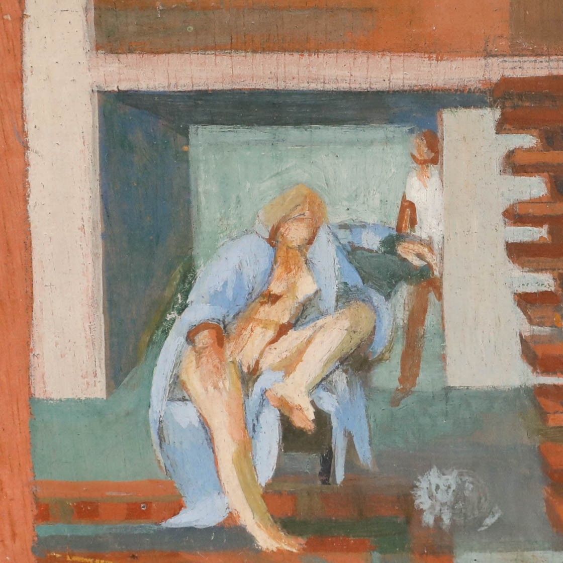 Bernadette Kelly (B.1933) 20th Century Oil, Double Take photo Art