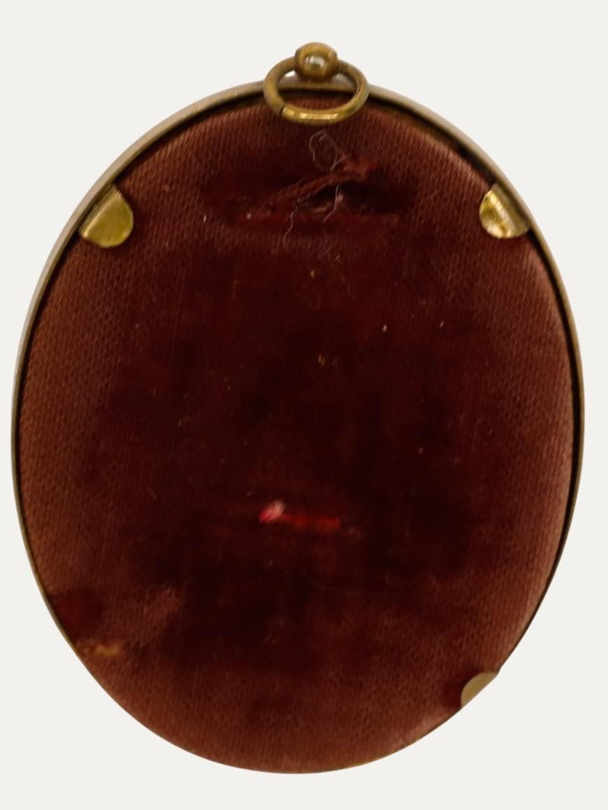 Miniature 19th Century Watercolour Victorian Lady photo furniture