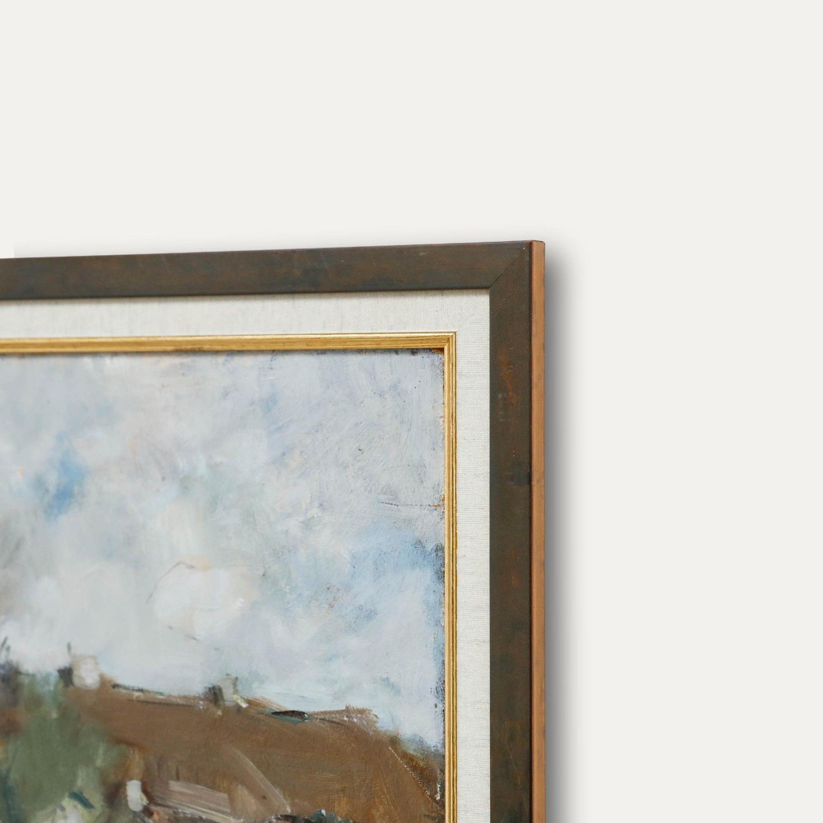 Albert Mascaux (1900 1963) Framed 1946 Oil, Paysage De Ferme photo 297.0