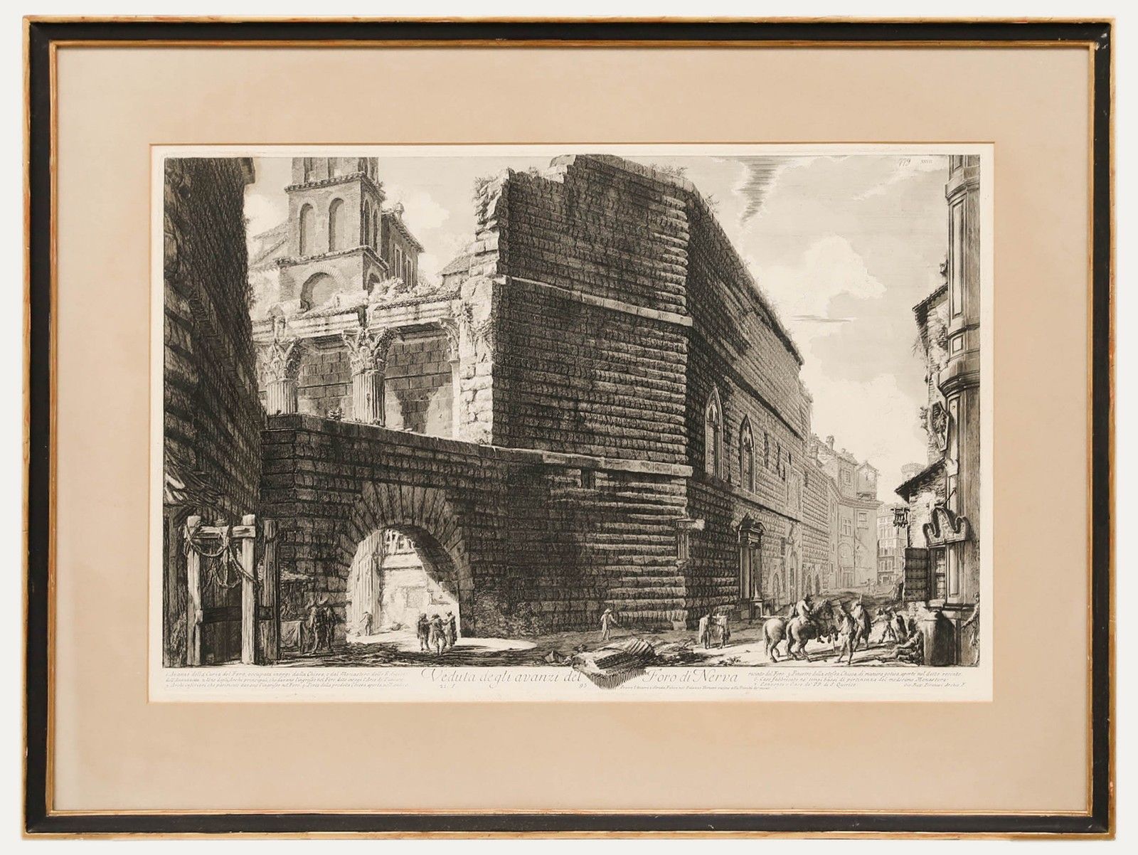 After Giovanni Battista Piranesi Early 20th Century Engraving, Forum Of Nerva