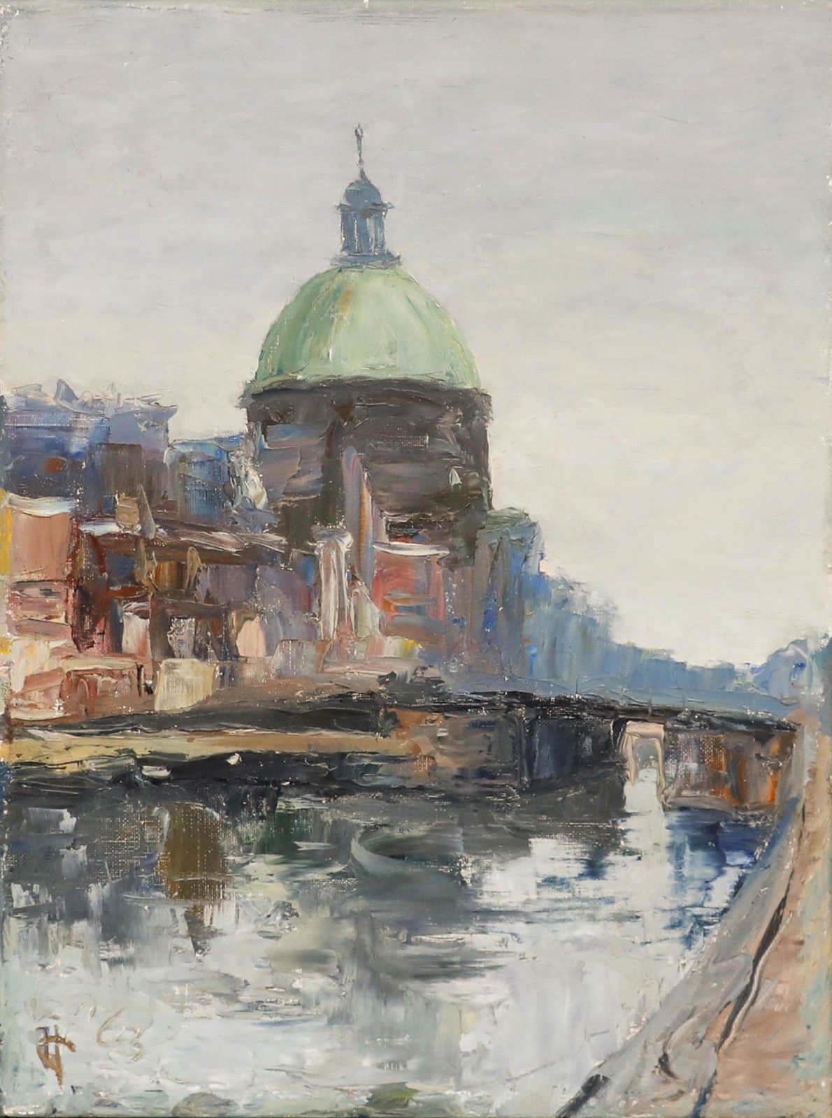 1963 Oil Nicolaaskerk In Amsterdam photo 290.0