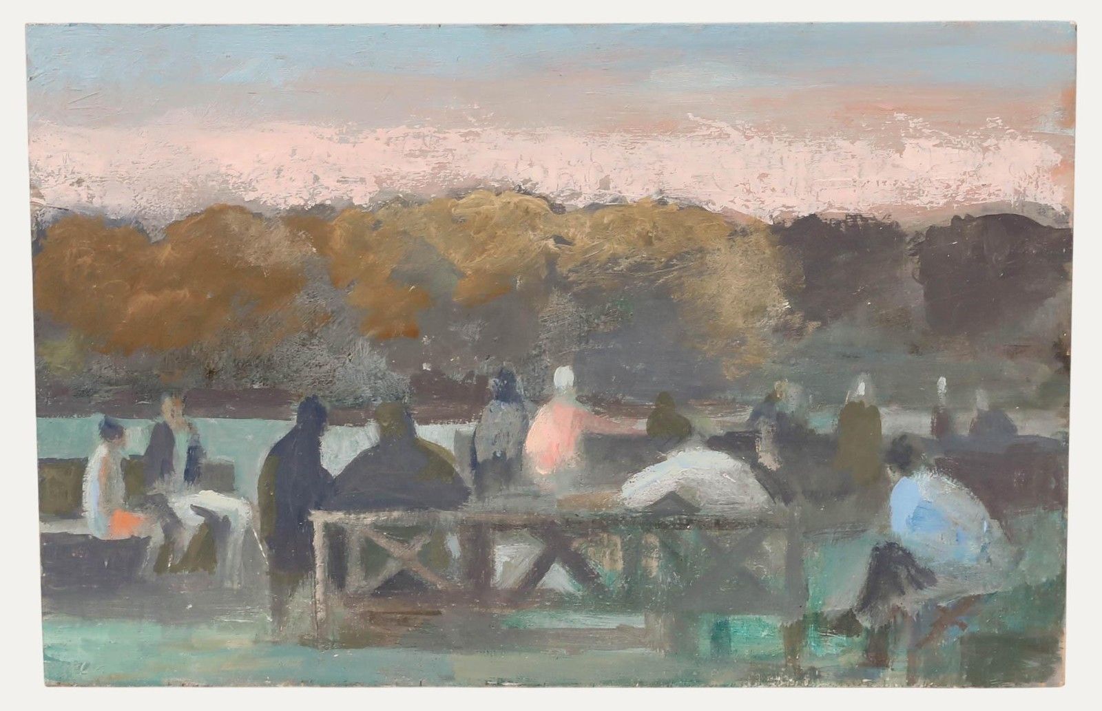 Bernadette Kelly (B.1933) 20th Century Oil, Sunset In The Mountains