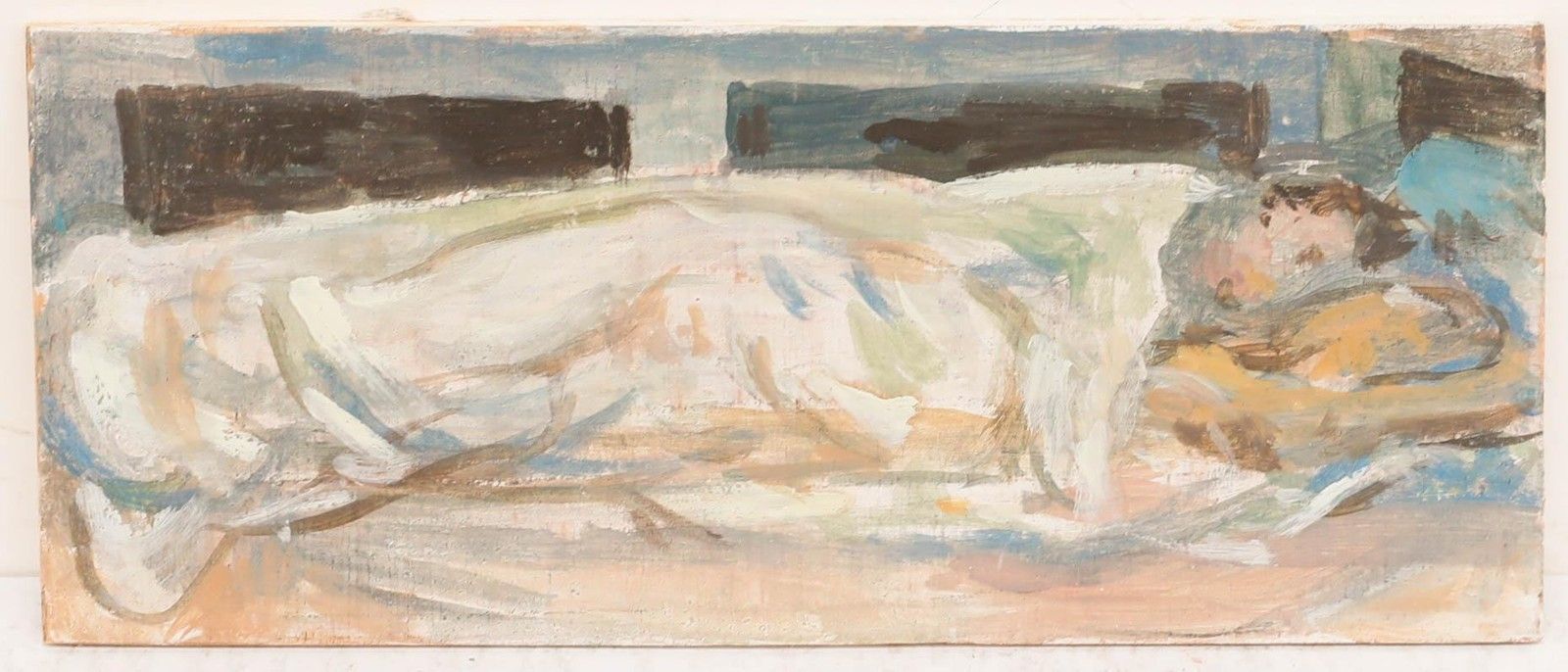 Bernadette Kelly (B.1933) 20th Century Oil, Afternoon Nap photo furniture