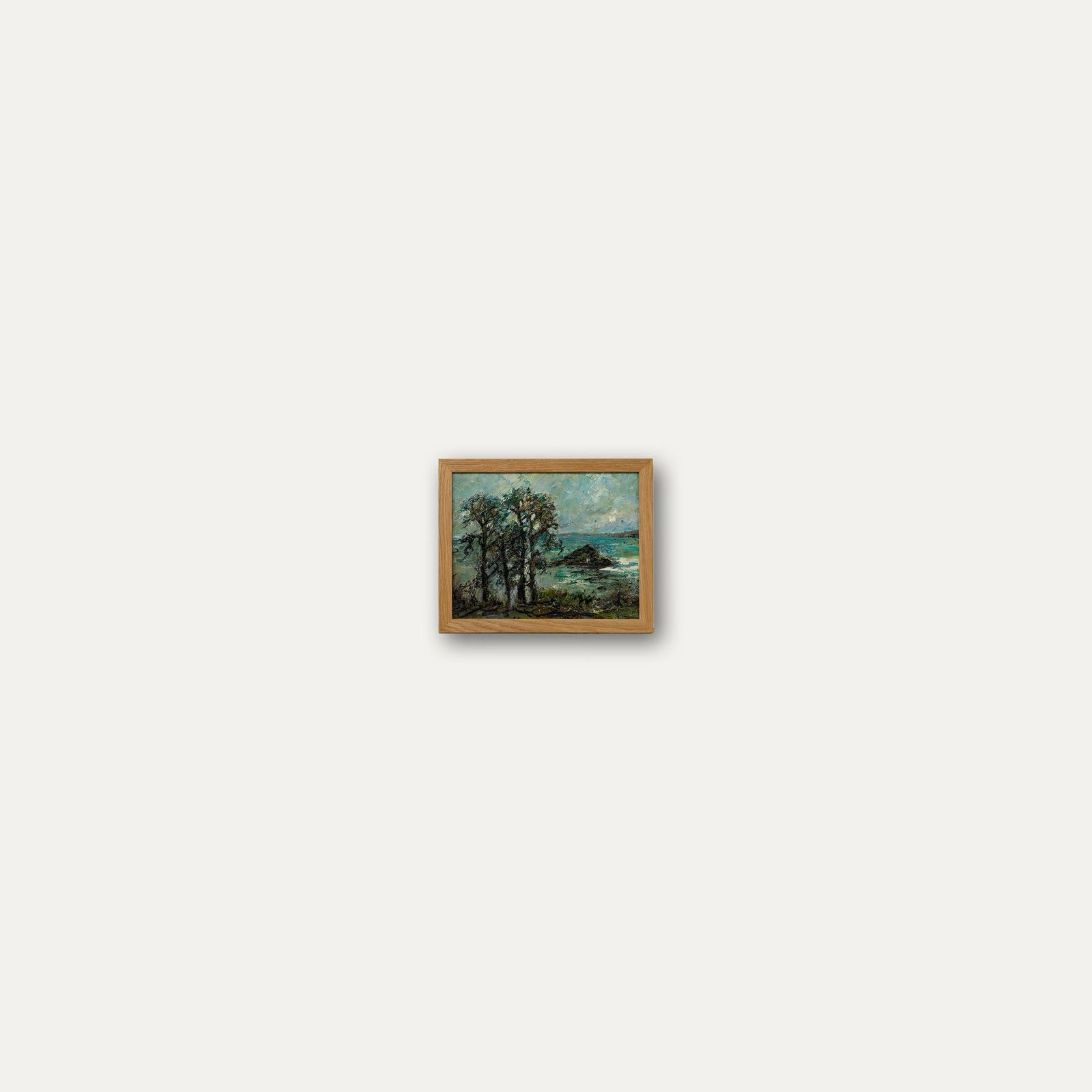 Mary Stella Edwards (1915 2009) 20th Century Oil, View Of The Cove photo vinterior