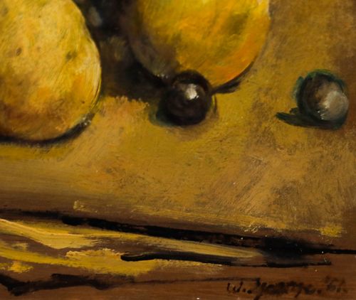 George Weissbort (1928 2013) 20th Century Oil, Grapes & Golden Pears photo 238.0