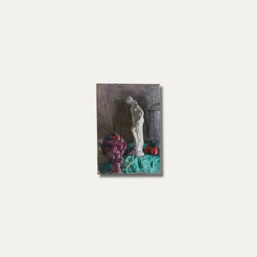 George Weissbort (1928 2013) 20th Century Oil, Marble Statue & Grapes photo 171.0