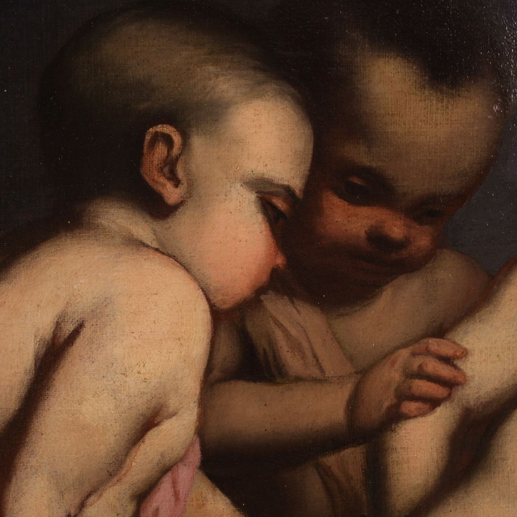 photo buy 17th Century Italian School Painting, Cherub Games