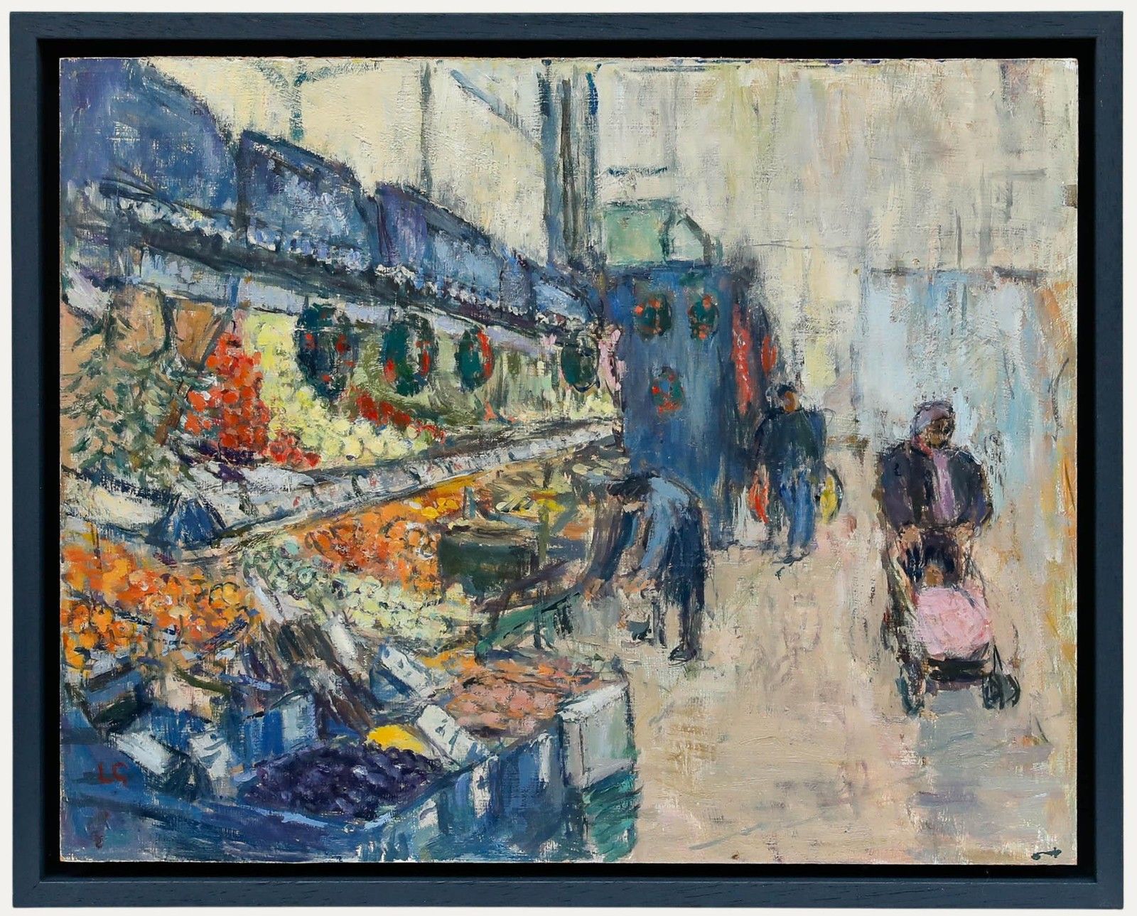 Louella Gwillim (1930 2023) C.2013 Oil, Mr Fruit, Newport Market