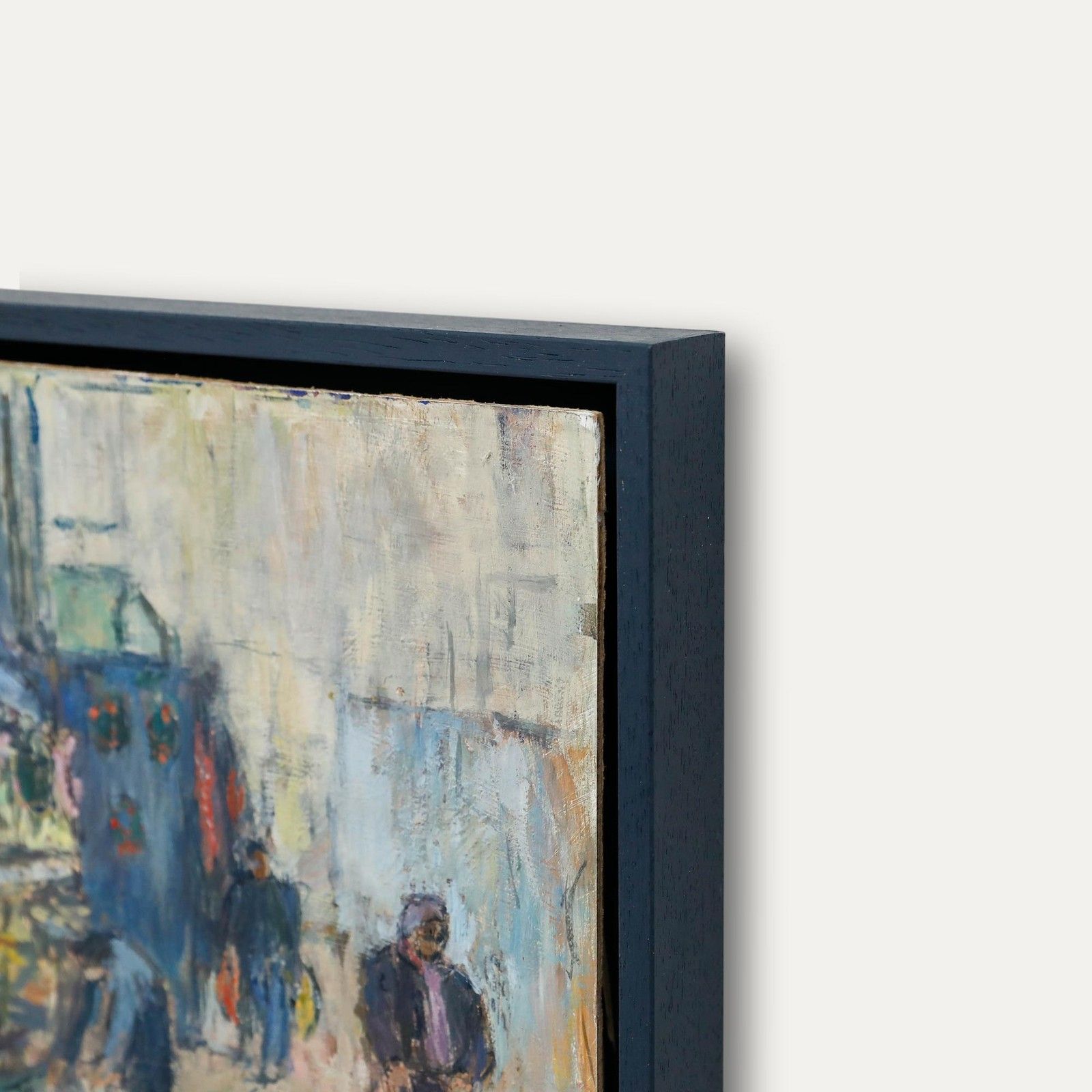 Louella Gwillim (1930 2023) C.2013 Oil, Mr Fruit, Newport Market photo vinterior