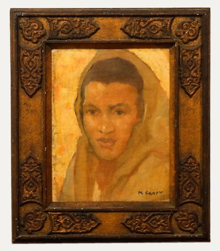 Marcel Canet (1875 1959) Early 20th Century Oil, Portrait Study Of A Woman