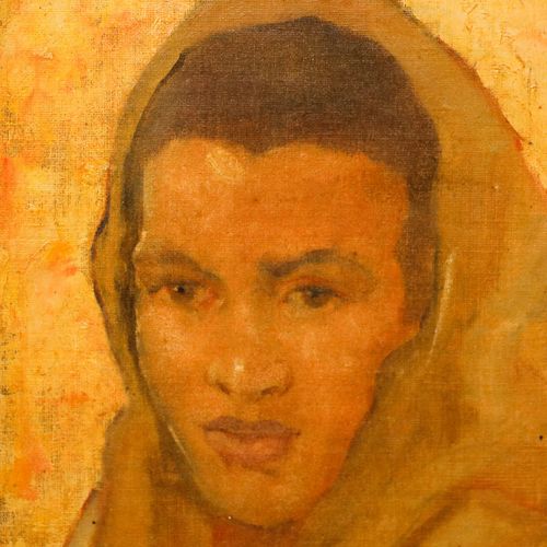 Marcel Canet (1875 1959) Early 20th Century Oil, Portrait Study Of A Woman photo Art
