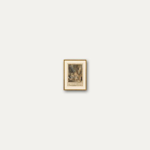 After Sigmund Freudenberger 19th Century Engraving, Le Coucher photo vinterior
