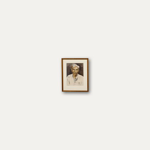 Abu Bakar Ibrahim (1925 1977) Mid 20th Century Watercolour, Portrait Of A Man photo buy
