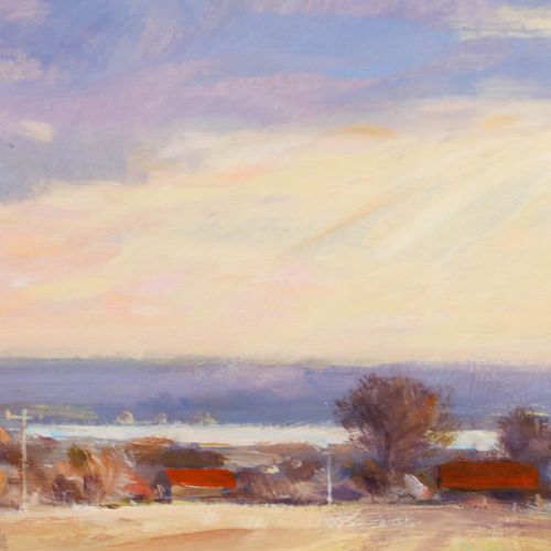 James Hewitt (B.1934) 20th Century Oil, November Landscape photo Art