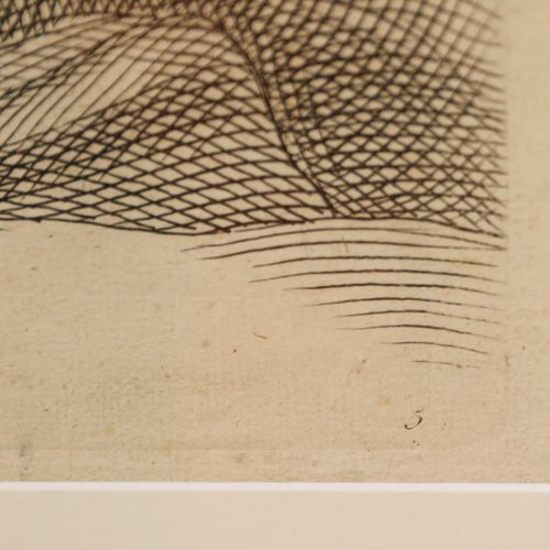 After Jan Schenk (1710 1767) Framed 19th Century Etching, Study Of Male Head photo vinterior