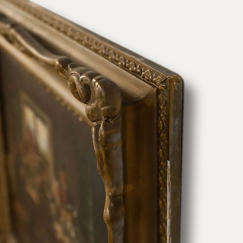 Bruno Blätter Framed 19th Century Oil, A Tankard With Friends photo 462.0
