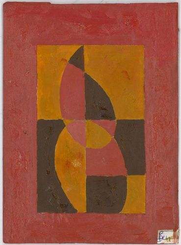 Ben Carrivick Contemporary Oil, Red, Orange, Brown photo furniture