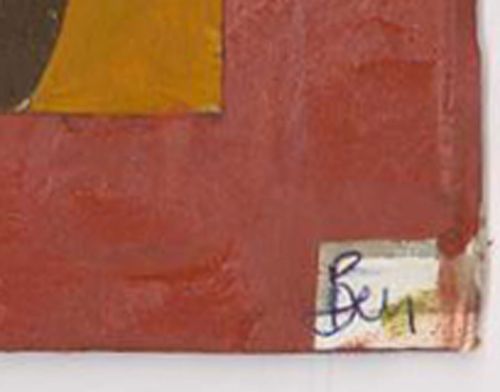 Ben Carrivick Contemporary Oil, Red, Orange, Brown photo for sale
