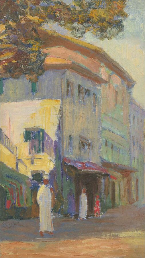 S. Taylor 20th Century Oil, North African Street photo furniture