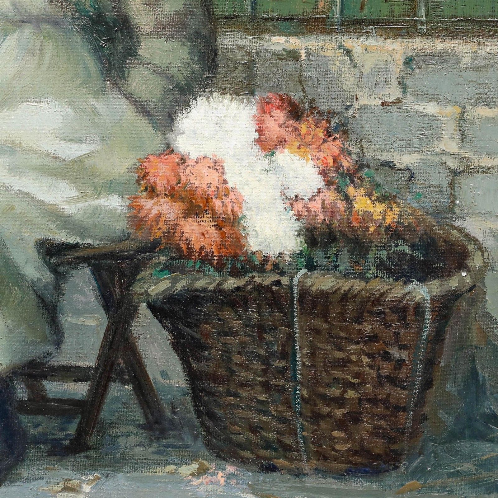 Felix Tabasco (1947 2007)  Framed 20th Century Oil, A Spanish Flower Seller photo Art