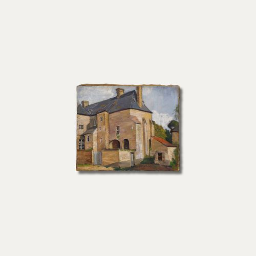 Cecile Hertz Eyrolles (1875 1974) Mid 20th Century Oil, Beynac, France photo buy