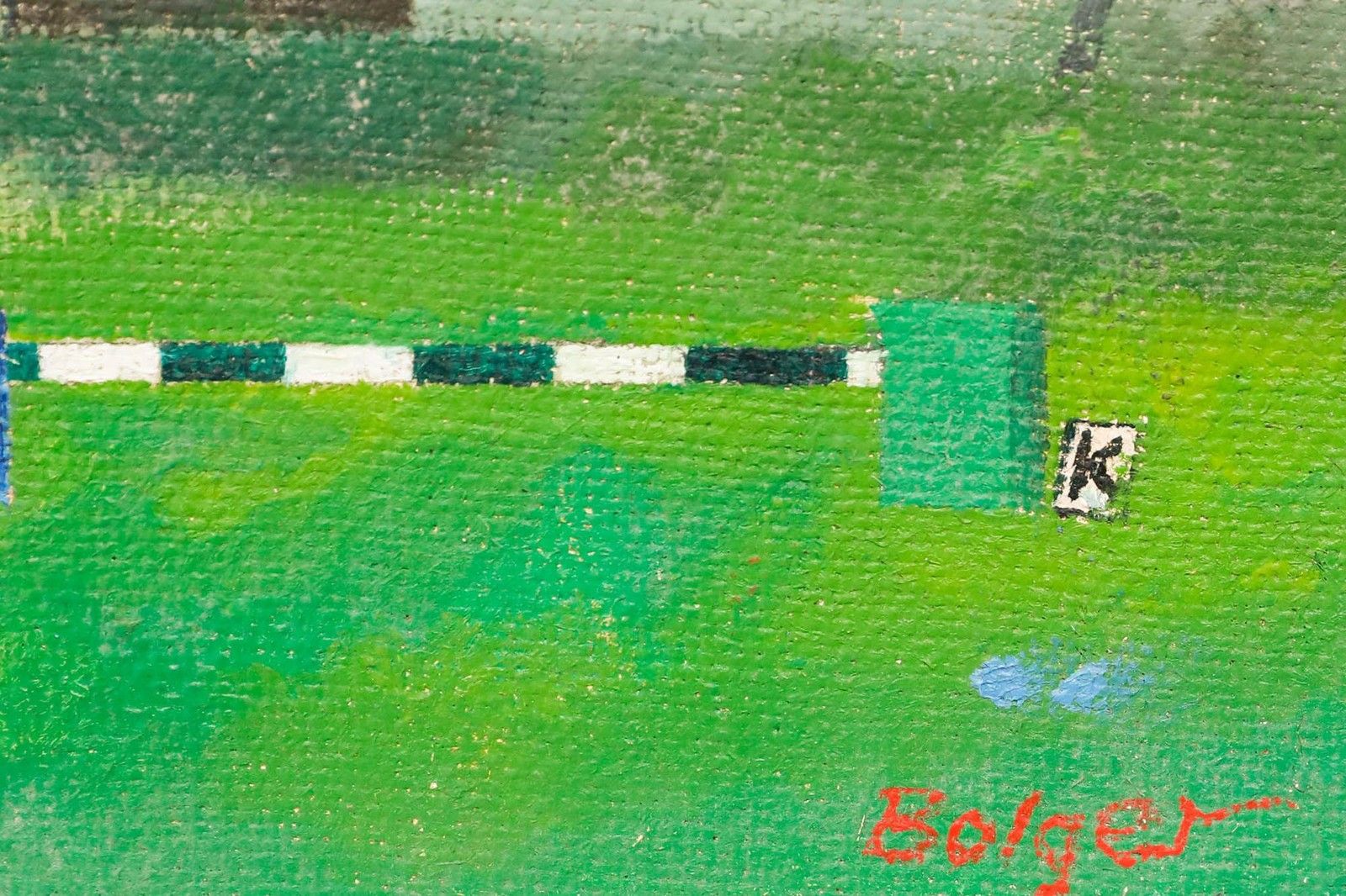 Bill Bolger (1940 2024) 20th Century Oil, View Of The Village photo vinterior
