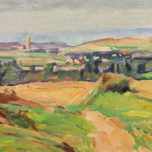 Bertrand Py (1895 1973) Framed Mid 20th Century Oil, Summer Landscape photo Art