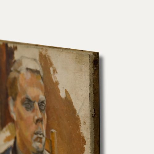 Attrib. Robert De Quin Mid 20th Century Oil, Man In A Suit photo 215.0
