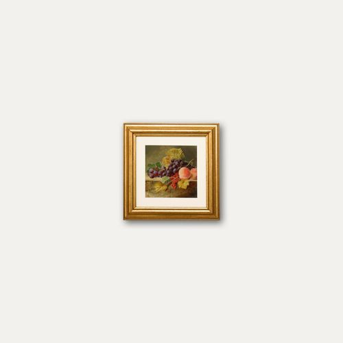 E. Stanfield Framed Late 19th Century Oil, Still Life Of Fruit On A Ledge photo buy