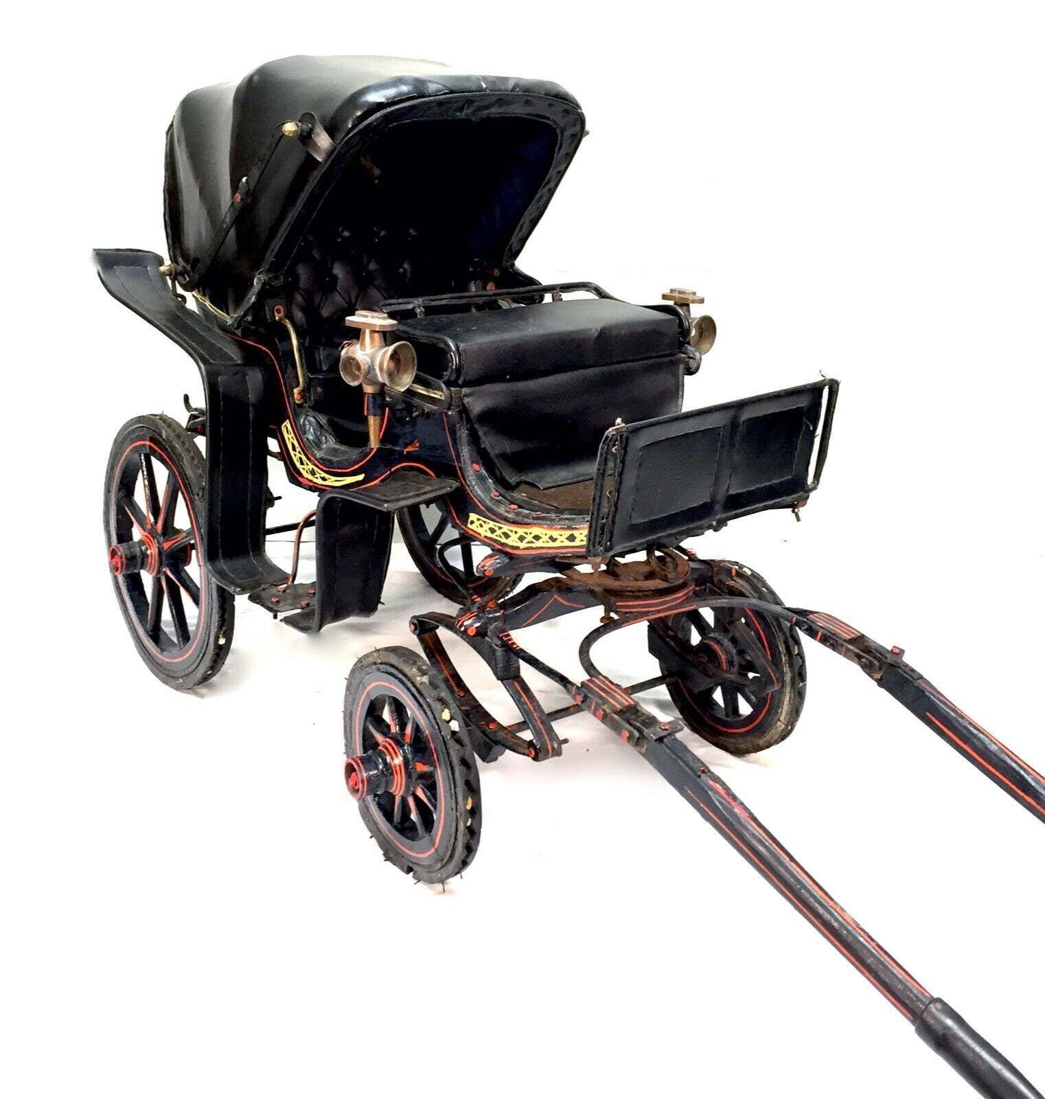 Antique 19th Century Victorian Childs Barouche Horse Drawn Carriage / Cart C1880 photo 1895.0