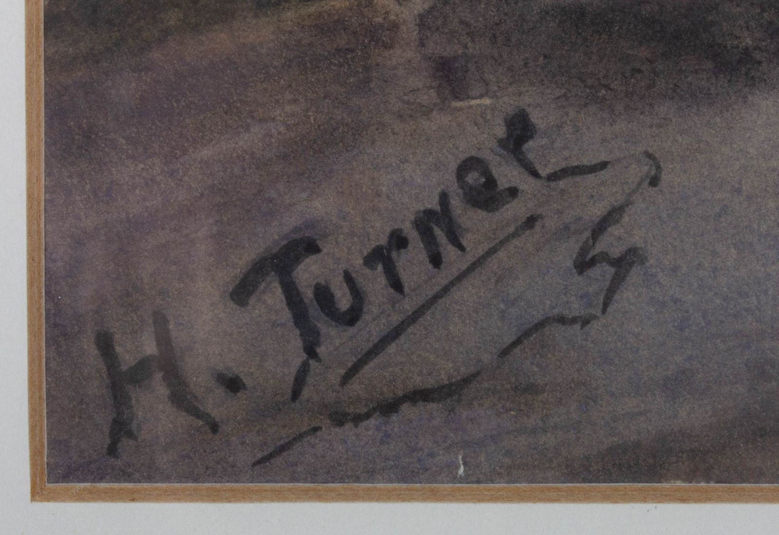 H. Turner Late 19th Century Watercolour, French Fishermen photo vinterior