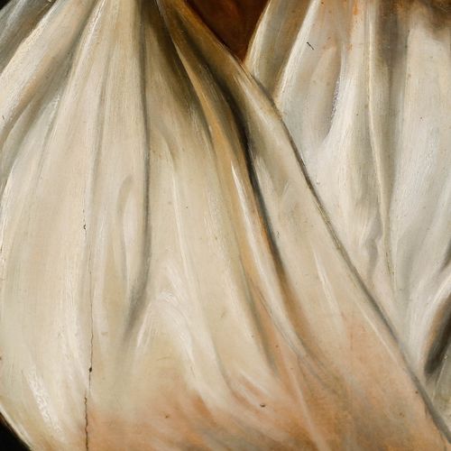 Italian School 19th Century Oil Lady In A Striped Head Scarf photo Art
