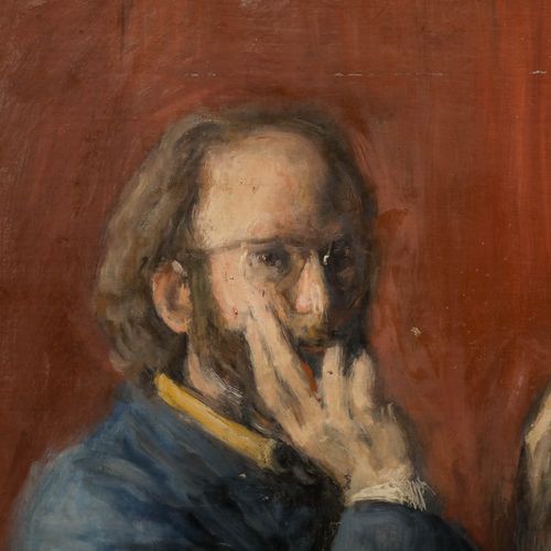 George Weissbort (1928 2013) Mid 20th Century Oil, The Artist At Work photo Art