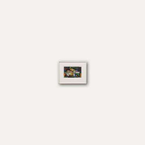 August Ludwig Schmitt (1882 1936) Pastel, Abstract Stained Glass I photo vinterior